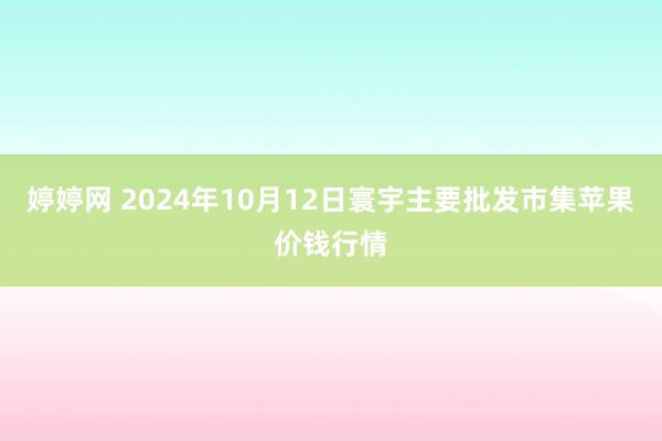 婷婷网 2024年10月12日寰宇主要批发市集苹果价钱行情