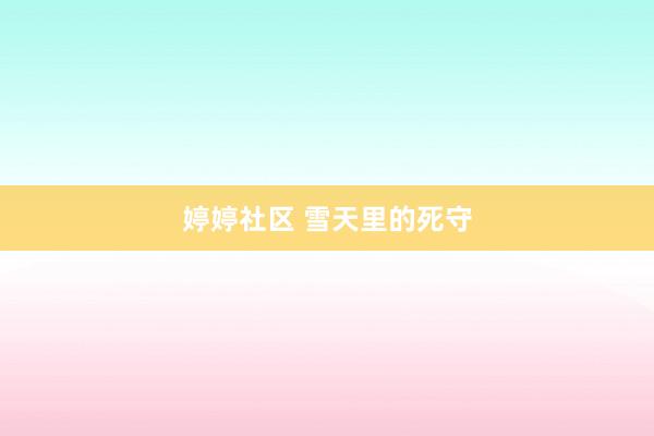 婷婷社区 雪天里的死守