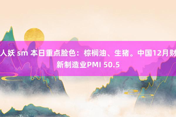 人妖 sm 本日重点脸色：棕榈油、生猪。中国12月财新制造业PMI 50.5