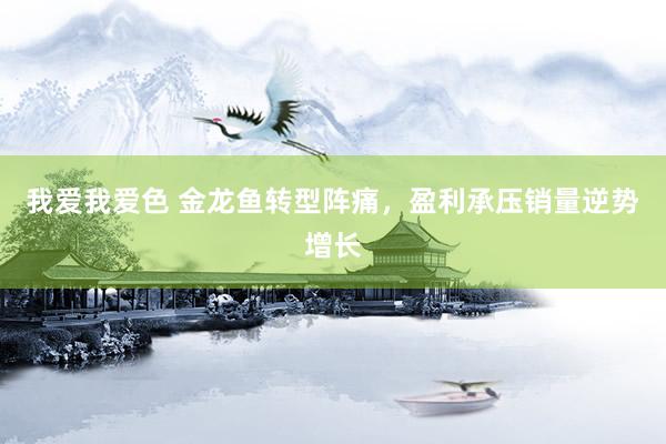 我爱我爱色 金龙鱼转型阵痛，盈利承压销量逆势增长