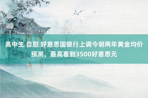 高中生 自慰 好意思国银行上调今明两年黄金均价预测，最高看到3500好意思元