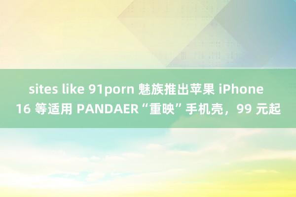 sites like 91porn 魅族推出苹果 iPhone 16 等适用 PANDAER“重映”手机壳，99 元起