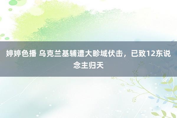 婷婷色播 乌克兰基辅遭大畛域伏击，已致12东说念主归天